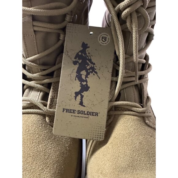 Free‎ Soldier Men's Tactical Boots 8 Inches Sz 7 NWT Lightweight Combat Boots - Picture 4 of 11